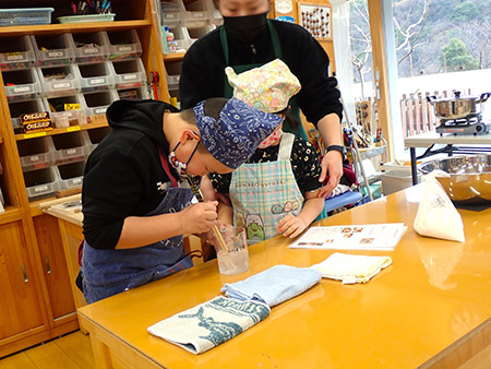 うどん打ちの体験（1）