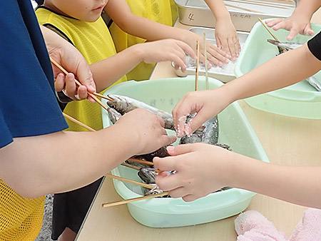 ～自然の川で～ヤマメのつかみ取りを楽しもう！（8）